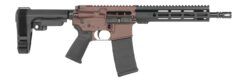 Shark Coast Tactical SCC07190HOLM-P Holmes  5.56 NATO 30+1 10.50" Black Nitride Threaded Barrel, Aluminum Receiver w/Picatinny Rail, M-LOK Handguard, Polymer SB Tactical SBA3 Brace, Polymer Grip