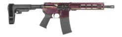 Shark Coast Tactical SCC07268RZRBK-P Razorback  5.56 NATO 30+1 10.50" Black Nitride Threaded Barrel, Aluminum Receiver w/Picatinny Rail, M-LOK Handguard, Polymer SB Tactical SBA3 Brace, Polymer Grip