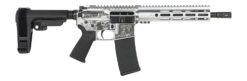 Shark Coast Tactical SCC07374DOD-P Day of the Dead  5.56 NATO 30+1 10.50" Black Nitride Threaded Barrel, Aluminum Laser Engraved Receiver w/Picatinny Rail, M-LOK Handguard, Polymer SB Tactical SBA3 Br