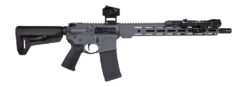 Shark Coast Tactical SCTARGCC Grey Night Bundle 5.56 NATO 10+1 16" Black Nitride Barrel, Gray Cerakote Aluminum Receiver w/Picatinny Rail, M-LOK Handguard, Black Polymer Stock & Grip, StreamLight ProT
