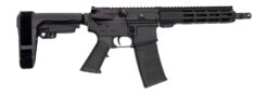 Andro Corp Industries 556103HB ACI-15 Halo 5.56 NATO 30+1 10.30" Black Nitride Threaded Barrel, Black Anodized Aluminum Receiver w/Picatinny Rail, M-LOK Handguard, Black Polymer SBA3 Pistol Brace, A2