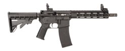 Tippmann Arms A101174 M4-22 Elite SBR 22 LR 25+1 11" Black Parkerized Threaded Barrel, Matte Black Aluminum Receiver w/Picatinny Rail, M-LOK Handguard, Adjustable Black Polymer Stock, Black Gen2 Grip