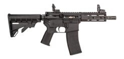 Tippmann Arms A101175 M4-22 Micro Elite SBR 22 LR 25+1 7" Black Parkerized Threaded Barrel, Matte Black Aluminum Receiver w/Picatinny Rail, M-LOK Handguard, Black Adjustable Polymer Stock, Black Gen2
