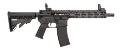 Tippmann Arms A101151 M4-22 Pro SBR 22 LR 25+1 11" Black Parkerized Threaded Barrel, Matte Black Aluminum Receiver w/Picatinny Rail, M-LOK Handguard, Black Adjustable Polymer Stock, Black Gen2 Grip