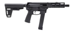 Gforce Arms GFHYB745 Jawbone  45 ACP 26+1 7" Black QPQ Threaded Barrel, Black Anodized Aluminum Alloy Receiver w/Picatinny Rail, Black Ace of Brace Paddle Pistol Brace, Black Polymer Grip, Ambidextrou