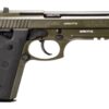 Taurus 1-92015T-H 92  Full Size 9mm Luger 17+1 5" Matte Black Stainless Steel Barrel, OD Green Cerakote Alloy Steel Serrated Slide, OD Green Cerakote Aluminum Frame w/Beavertail & Picatinny Rail, Blac
