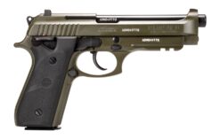 Taurus 1-92015T-H 92  Full Size 9mm Luger 17+1 5" Matte Black Stainless Steel Barrel, OD Green Cerakote Alloy Steel Serrated Slide, OD Green Cerakote Aluminum Frame w/Beavertail & Picatinny Rail, Blac