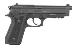 Taurus 1-920151-6MAG 92  Full Size 9mm Luger 18+1 5" Matte Matte Stainless Steel Barrel, Alloy Steel Serrated Slide, Black Anodized Aluminum Frame w/Beavertail & Picatinny Rail, Black Hogue G10 Grip,