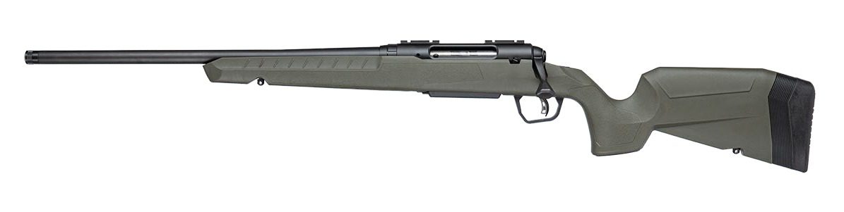 Savage Arms 33138 Axis 2 243 Win 4+1 20" Matte Black Carbon Steel Threaded Barrel, Drilled & Tapped Receiver, OD Green Fixed w/Pistol Grip Synthetic Stock, Left Hand