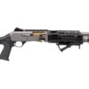 Panzer Arms PAM4NCSGGTMFSS M4 Pro AI Semi-Auto 3" 5+1 18.50" Gray Ported Barrel, Gray w/ Gold Titanium Accents Aluminum Receiver w/Picatinny Rail, Skeleton Stock