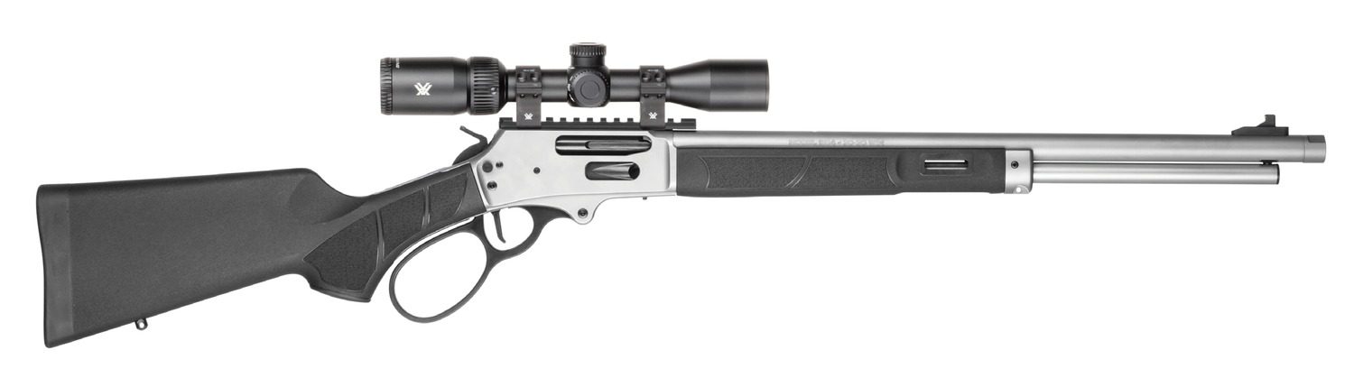 Smith & Wesson 14824 1854 Combo 30-30 Win 6+1 20" Stainless Steel Threaded Barrel & Receiver w/Picatinny Rail, M-LOK Forend, Black Fixed Synthetic Stock, Vortex Crossfire HD 2-7x32mm Scope