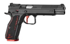 CZ-USA 91247 Shadow 2 Target 9mm Luger 19+1 6" Stainless Barrel, Black Nitride Steel Optic Ready/Serrated Slide, Black Aluminum Frame w/Beavertail, G10 Grip