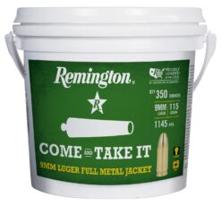 REM R23743      9MM 115G  FMJ 350RD BUCKET   350/4