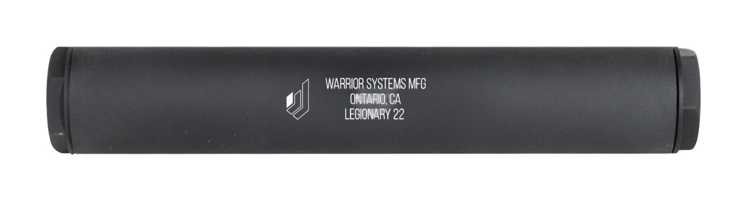 WARRIOR SYSTEMS MFG CO 3012105 22LR/22WMR/17HMR 1" Black Aluminum 1/2"x28