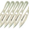 Smith & Wesson Knives SWTK8CP Bullseye Throwing Knives 4.50" Fixed Spear Point Plain 2Cr13MoV SS Blade, 2Cr13 Stainless Handle, 8" OAL, 6 Pack