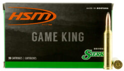 HSM 7MMMAG23N Game King  7mm Rem Mag 175 gr Sierra GameKing Spitzer Boat Tail 20 Per Box/ 20 Case