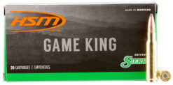 HSM 30841N Game King  308 Win 150 gr Sierra GameKing Spitzer Boat Tail 20 Per Box/ 25 Case