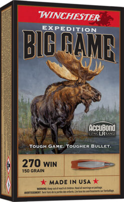 Winchester Ammo S270LR Expedition Big Game Long Range 270Win 150gr Nosler AccuBond Long Range 20 Per Box/10 Case
