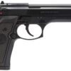 Beretta USA J92M9A0M M9  Full Size Frame 9mm Luger 15+1, 4.90" Steel Barrel, Black Bruniton Serrated Steel Slide & Aluminum Frame w/Beavertail, Ambidextrous