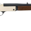 Henry H015B44 Single Shot  44 Rem Mag Caliber with 1rd Capacity, 22" Blued Barrel, Polished Brass Metal Finish & American Walnut Stock, Right Hand (Full Size)