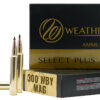 Weatherby B300180TTSX Select Plus  300WthbyMag 180gr Barnes Tipped TSX Lead Free 20 Per Box/10 Case