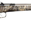 Crickett KSA2166 Youth  22 LR 1rd 16.12" Stainless Steel Barrel, Fixed Front/Adjustable Rear Peep Sights, Mossy Oak Break-Up Synthetic Stock w/11.5" LOP, Rebounding Firing Pin Safety