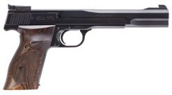 Smith & Wesson 130512 41  Full Size Frame 22 LR 10+1, 7" Blued Button Rifled Steel Barrel, Serrated Slide & Frame, Checkered Wood Target Grip
