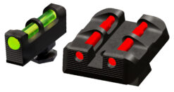 HiViz GLT178 Target Sight Set Glock Green Fiber Optic Front Sight-Red Fiber Optic Rear Sight