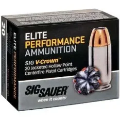 SIG SAUER V-CROWN 45ACP 200GR JHP 20RD BX 200RD CASE - Image 5