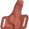 Bianchi 15190 Black Widow  OWB Size 14 Tan Leather Belt Slide Fits Glock 17 Fits Glock 19 Fits Glock 22 Right Hand