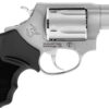 Taurus 2-605029 605  Small 357 Mag/38 Special +P 5 Shot 2" Matte Stainless Steel Barrel, Cylinder & Frame, Black Finger Grooved Rubber Grip, Transfer Bar Safety, Exposed Hammer