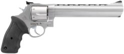 Taurus 2-440089 44  Large 44 Rem Mag 6 Shot 8.37" Matte Stainless Ported Barrel, Cylinder & Frame, Black Finger Grooved Rubber Grip, Transfer Bar Safety, Exposed Hammer