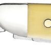Case 00030 Peanut  2.10"/1.53" Folding Clip/Pen Plain Tumble Polish Chrome Vanadium Blade/Smooth Yellow Synthetic Handle