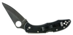 Spyderco C11PBK Delica 4  2.88" Folding Drop Point Plain VG-10 SS Blade/Black  Textured FRN Handle Includes Pocket Clip