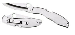 Spyderco C10P Endura II  3.88" Folding Drop Point Plain VG-10 Stainless Steel Blade/Stainless Handle