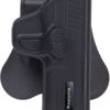 Bulldog RRSWMPC Rapid Release  OWB Black Polymer Paddle Fits S&W M&P Compact Right Hand