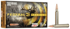 Federal P300WR Premium  300WinMag 165gr Barnes TSX 20 Per Box/10 Case