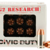 G2 Research G00621 Civic Duty  380ACP 64gr Copper Expansion Projectile 20 Per Box/25 Case