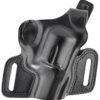 Galco SIL126B Silhouette  OWB Black Leather Belt Slide Fits S&W N Frame Fits 2-4" Barrel Right Hand