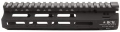 BCM MCMR8556BLK BCMGunfighter MCMR 8" M-LOK, Free-Floating Style Made of Aluminum with Black Anodized Finish for AR-Platform