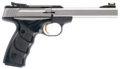 Browning 051427490 Buck Mark Plus *CA Compliant 22 LR 10+1 5.50" Slab Side Barrel, Serrated SS Slide, Matte Black Aluminum Frame, Black Laminate Wood Grips