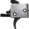 CMC Triggers 93501 Drop-In  Single-Stage Curved Trigger w/ 5-5.50 lbs Draw Weight & Black/Silver Finish