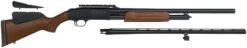 Mossberg 54243 500 Combo 12 Gauge 5+1 3" Blued 28" Vent Rib/24" Slugster  Barrel w/Cantilever Scope Mount, Blued Steel Receiver, Hardwood Dual Comb Stock, Includes Accu-Set Chokes