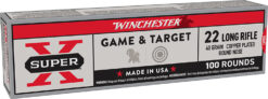 Winchester Ammo X22LRSS1 Super X  22LR 40gr Super Speed Round Nose Copper Plated 100 Per Box/20 Case