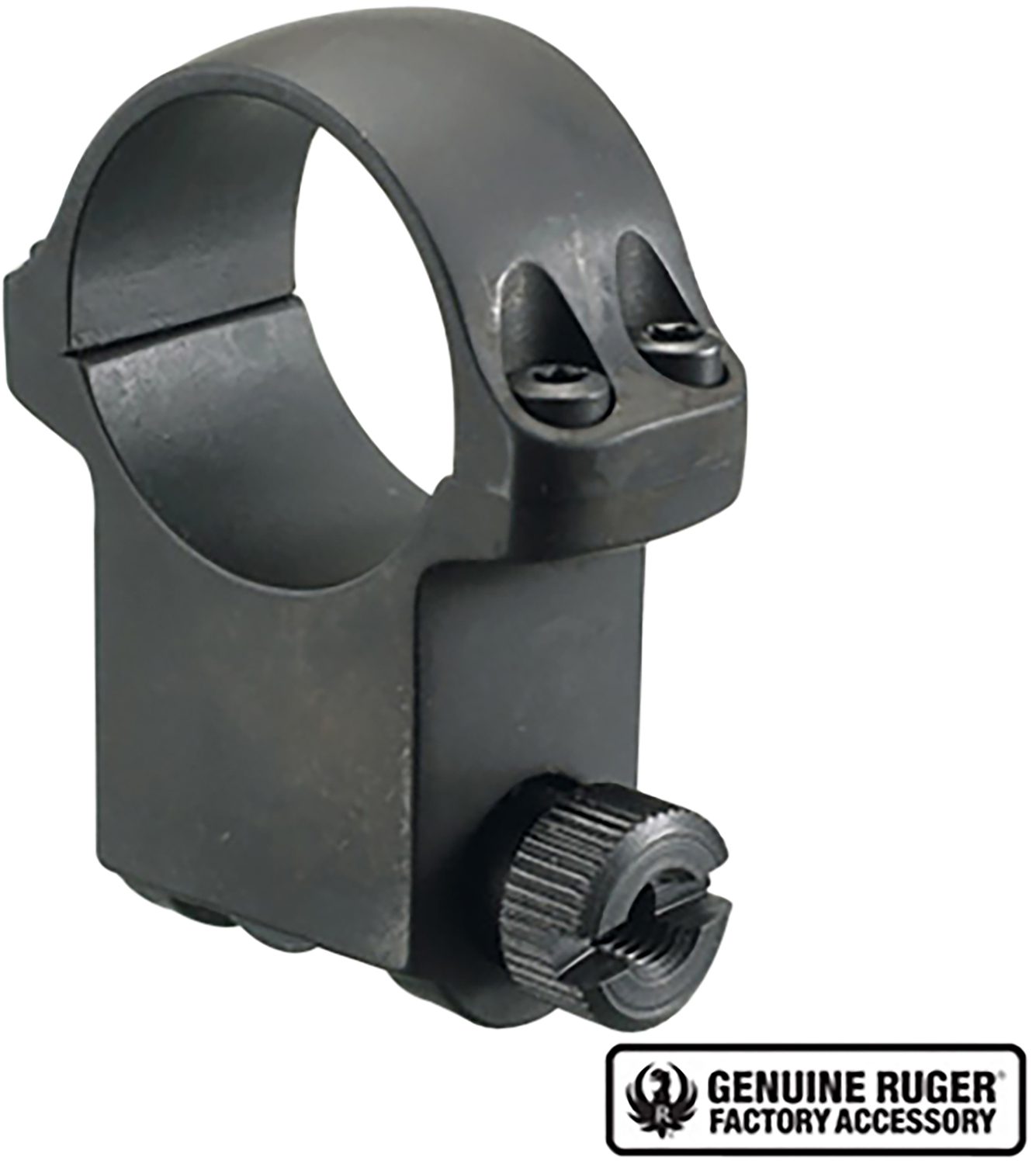 Ruger 90280 6BHM Scope Ring Matte Black 1" Extra High