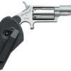 North American Arms 22MCHG Mini-Revolver  22 LR/22 WMR 5 Shot 1.63" Stainless Steel Barrel, Frame & Cylinder, Black Synthetic Holster Grip, Exposed Hammer
