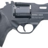 Chiappa Firearms 340289 Rhino 30DS  Small Frame 357 Mag 6 Shot, 3" Black Anodized Steel Vent Rib Barrel, Blued Steel Cylinder, Black Anodized Aluminum Frame, Black Rubber Grip, Concealed Hammer