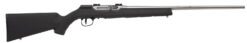 Savage Arms 47216 A22 FSS Full Size 22 LR 10+1 22" Matte Sporter Barrel, Matte Drilled & Tapped Stainless Steel Receiver, Matte Black Fixed Synthetic Stock, Right Hand