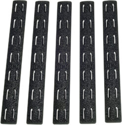 BCM KMRRPBLK5 Rail Panel Kit  AR Platform KeyMod 5.55" Black Polymer 5 Pack