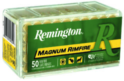 Remington Ammunition 21172 Magnum Rimfire  22WMR 40gr Pointed Soft Point 50 Per Box/40 Case